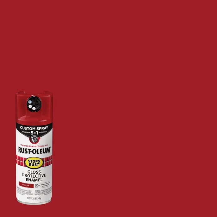Rustoleum Protective Enamel Custom 5-in-1 Spray (Gloss - Regal Red) 12 oz