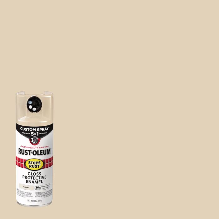Rustoleum Protective Enamel Custom 5-in-1 Spray (Gloss - Almond) 12 oz