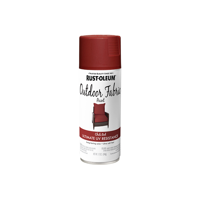 Rust-Oleum Outdoor Fabric Spray Paint (Matte - Chili Red) 12 oz