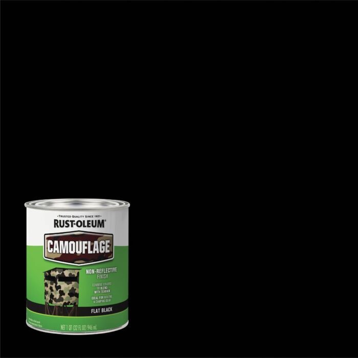 Rustoleum Specialty Camouflage Paint (Flat - Black) 1 qt