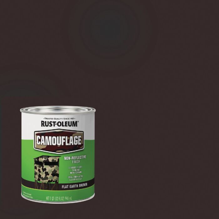Rustoleum Specialty Camouflage Paint (Flat - Earth Brown) 1 qt