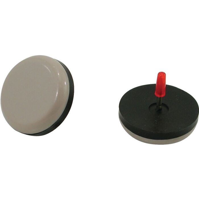 Shepherd Hardware 9469 Furniture Pad, Round, 7/8 in Dimensions, Polyethylene (Black/Tan - 8pk)