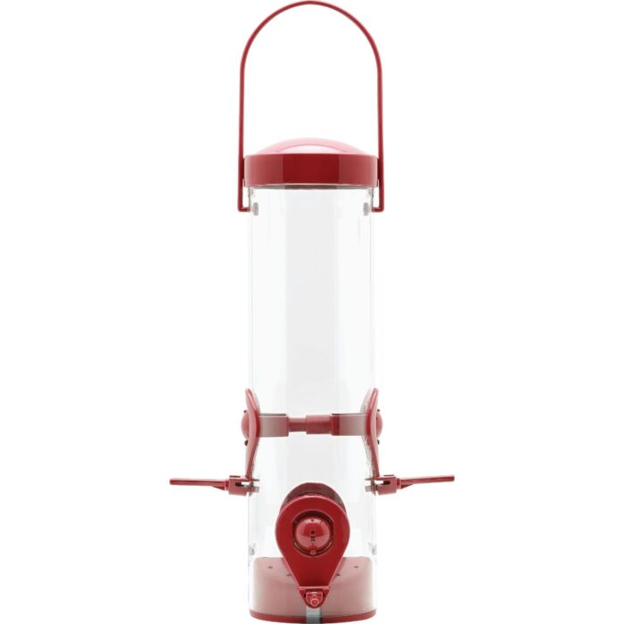 Stokes Select Plastic Tube Bird Feeder (Red) 1.6 lb