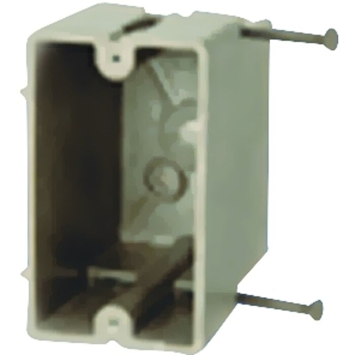 fiberglassBOX 1098-N Electrical Box, 1 -Gang, Fiberglass Reinforced Polyester BMC, Beige/Tan, Wall Mounting