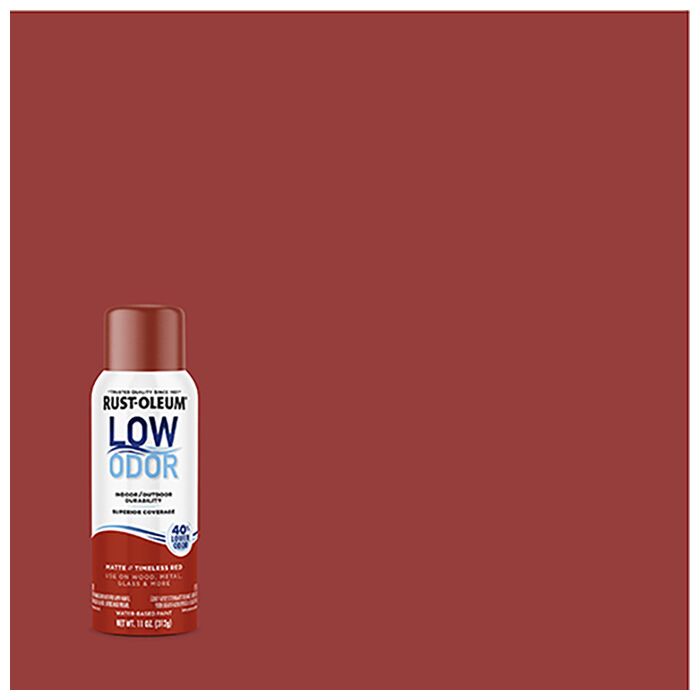 Rustoleum Low Odor Premium Spray Paint (Matte - Timeless Red) 11 oz