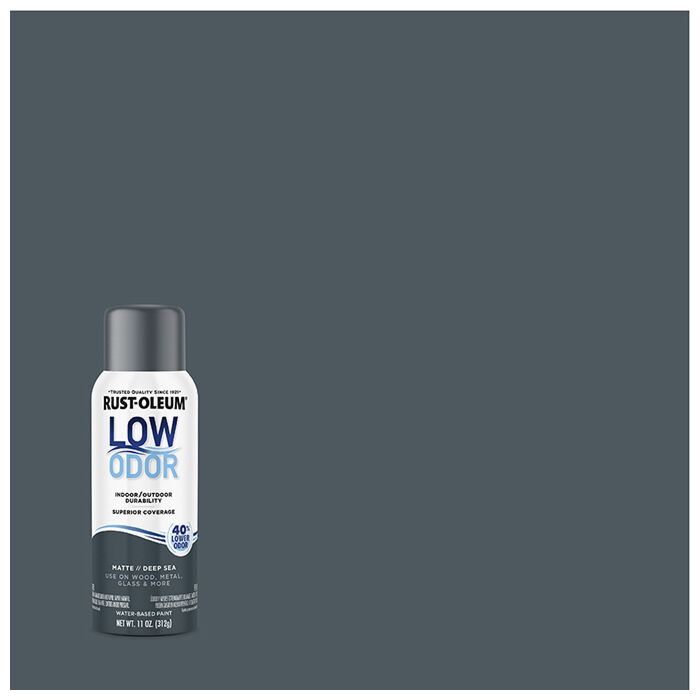 Rustoleum Low Odor Premium Spray Paint (Matte - Deep Sea) 11 oz