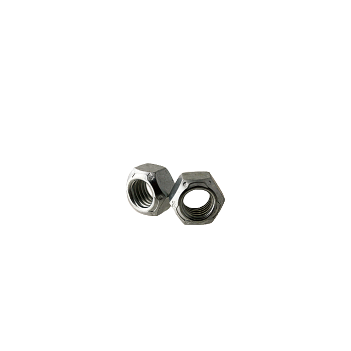 Hex Locknut, 5/16"-18, Grade C, Medium Carbon, Zinc & Wax CR+3