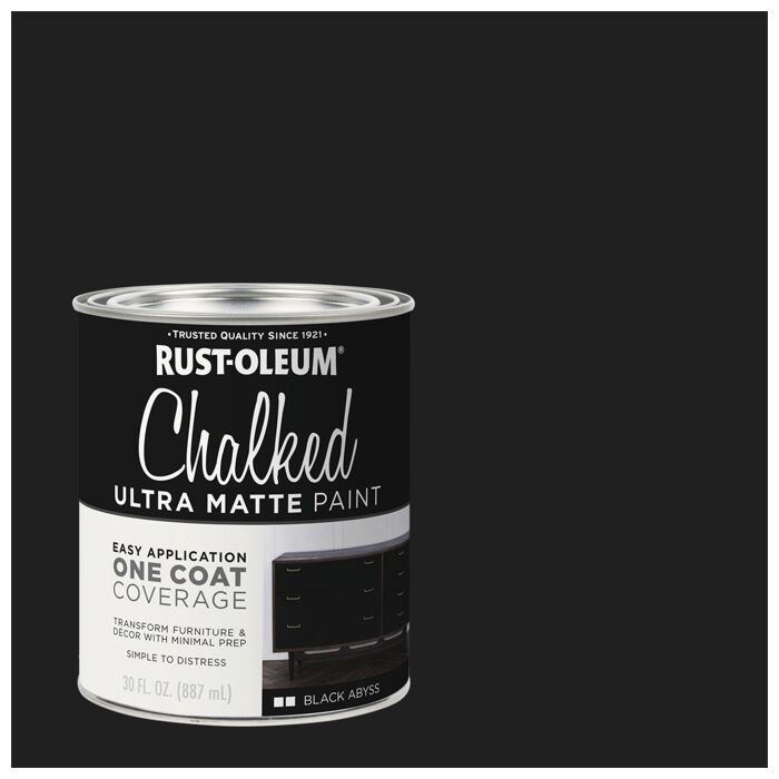 Rustoleum Chalked Blac Abyss Quart