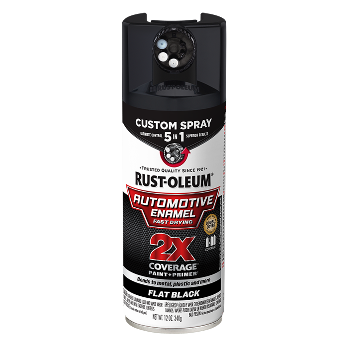Rustoleum Auto Enamel Flat Black 5in1
