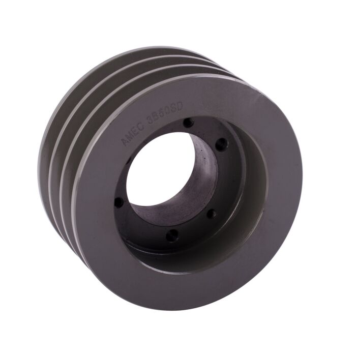 Amec 5.35" "B" V-Belt, 3 Groove Sheave, SD Bushing