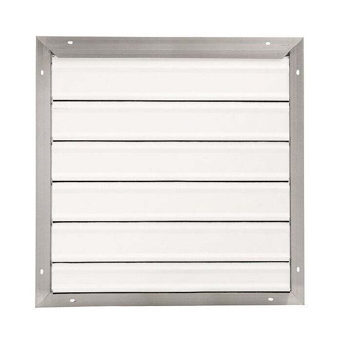 Flat 26 ga Blade Aluminum Backdraft Damper/Wall Shutter