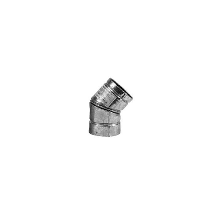 SELKIRK Selkirk 243215 Pellet Adjustable Stove Elbow, 45 deg Angle