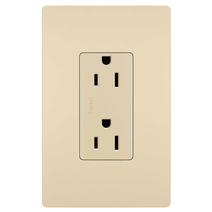 Pass & Seymour radiant® Tamper-Resistant Outlet, Ivory