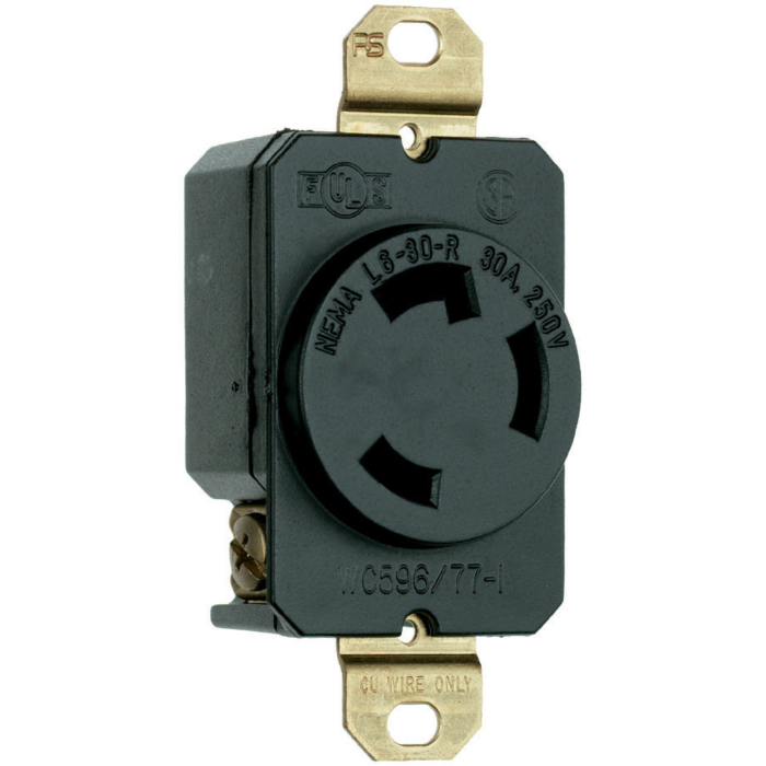Pass & Seymour Turnlok® Spec Grade Locking Devices, 30A Single Receptacle