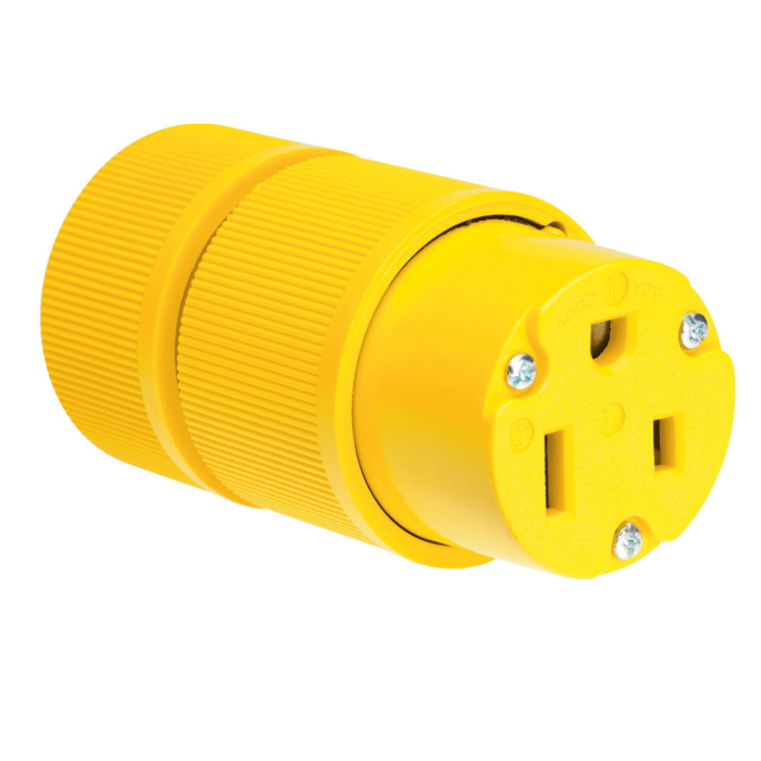 Pass & Seymour Gator Grip Connector, Yellow