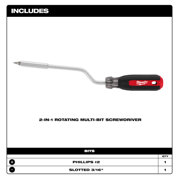 bi-ページ Milwaukee Shockwave ECX 1 and 2 X 2 in. L Impact Power Bit