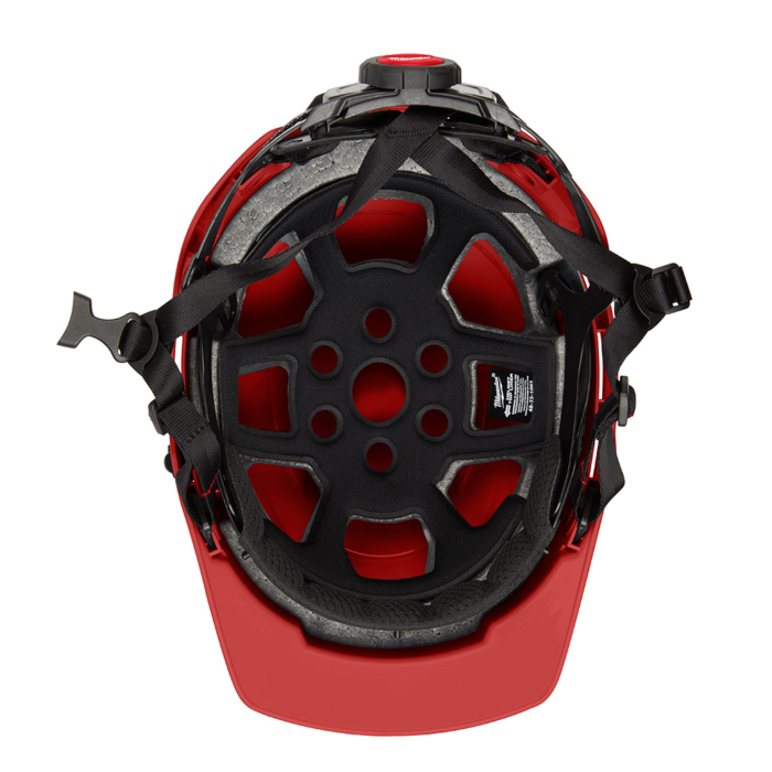 Milwaukee Red Front Brim Safety Helmet (USA) - Type 2, Class E