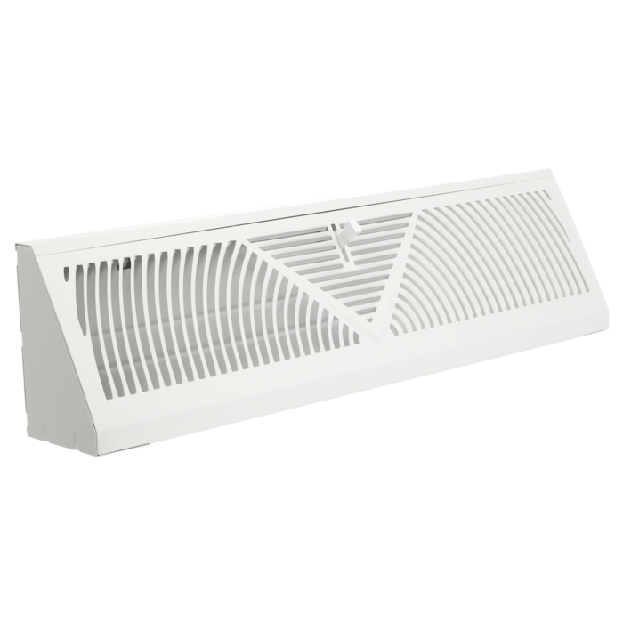 Imperial 18-in Baseboard Diffuser, Steel, White