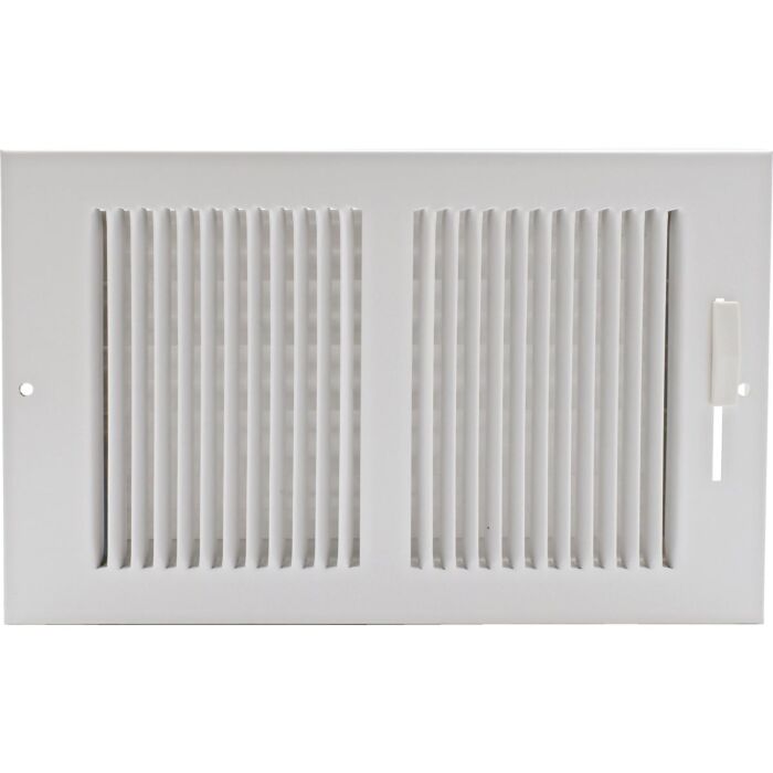 Imperial 12 In. x 6 In. White Wall Register