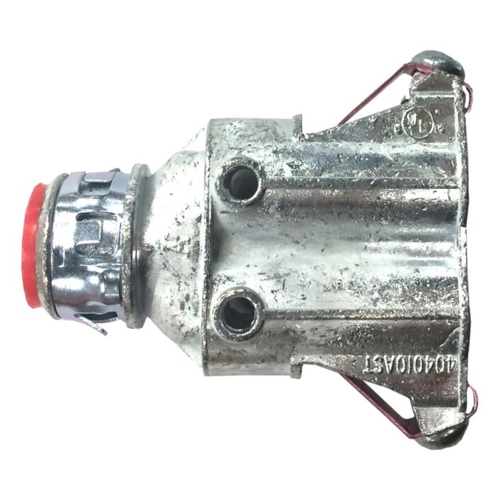 Arlington Industries Duplex zinc die-cast, 3/8" Knockout MC Cable Connector