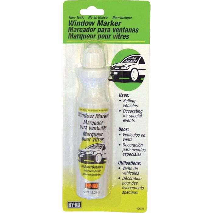 Hy-Ko White Window Marker