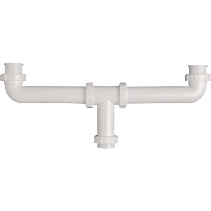 Do it Best Keeney 1-1/2 In. x 16 In. White Polypropylene Center Outlet Waste
