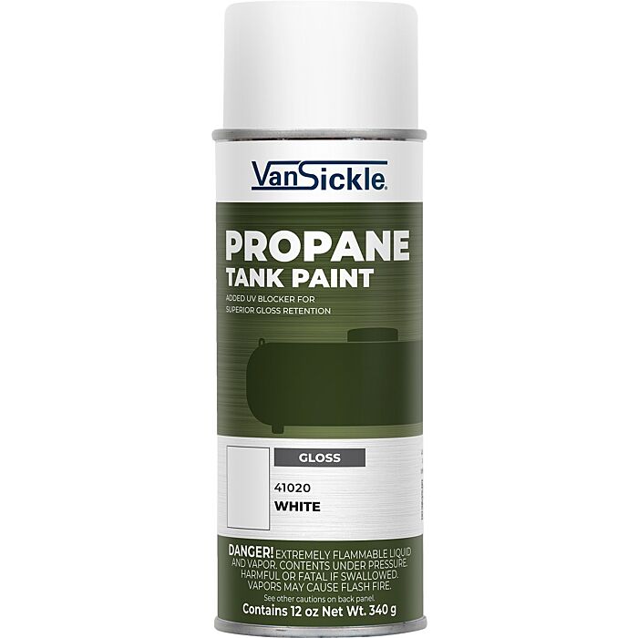 Van Sickle Propane Tank Paint Spray (Gloss - White) 12 oz