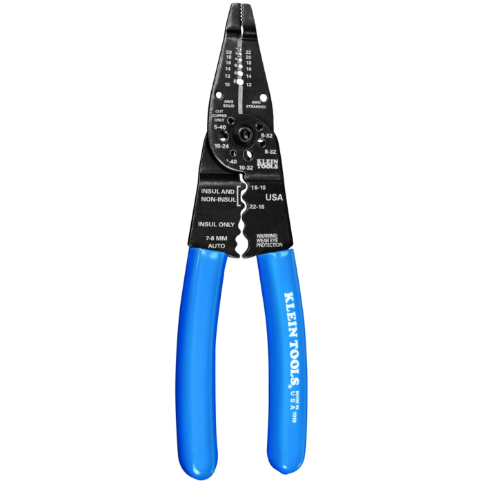 Klein Tools Long Nose Multi Tool Wire Stripper, Wire Cutters, Crimping Tool
