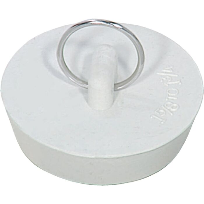Do it Best Do it Duo-Fit 1-5/8 In. to 1-3/4 In. White Sink Rubber Drain Stopper