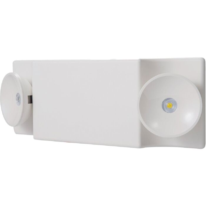 Sure-Lites 2-Head White Polycarbonate LED Emergency Light