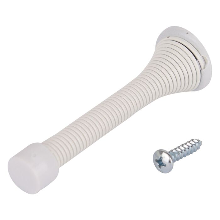ProSource H62-B048-PS Heavy-Duty Spring, 5/16 in Dia Base, 3-1/8 in Projection, Plastic & Steel, White