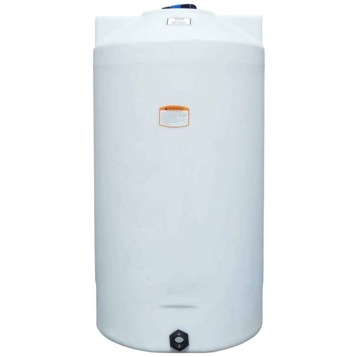 Norwesco 100 gal Polyethylene White Vertical Storage Tank