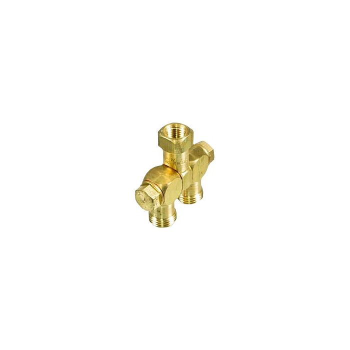 TeeJet 1/4" Female NPT Double Swivel Brass Nozzle Body