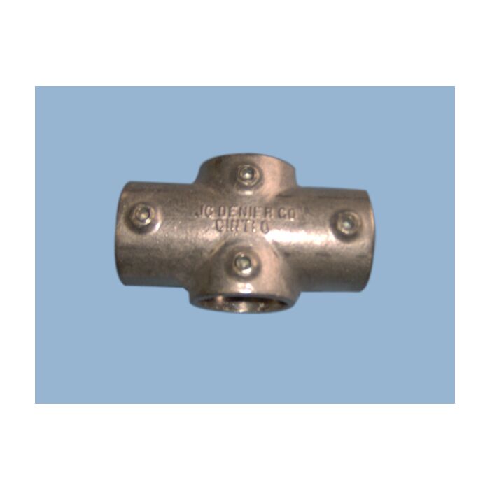 J C DENIER CO 1-1/2 in Aluminum Slip Cross