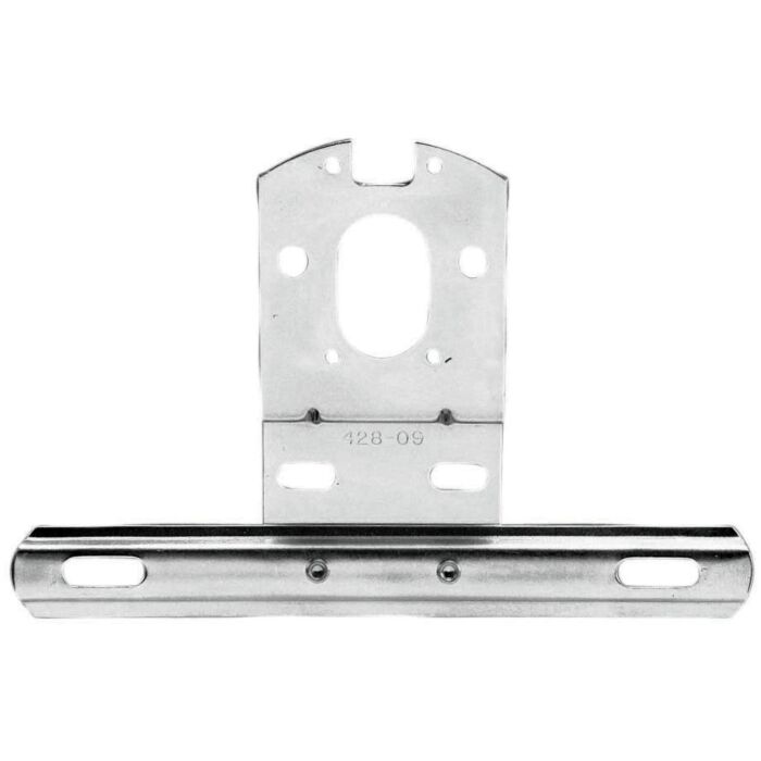 Peterson 2 in Mounting Center Steel 8.5 in L x 5.7 in H Universal License Bracket