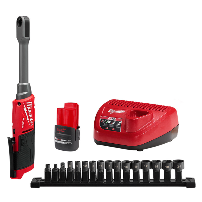 Milwaukee M12 FUEL INSIDER Extended Reach Box Ratchet Kit