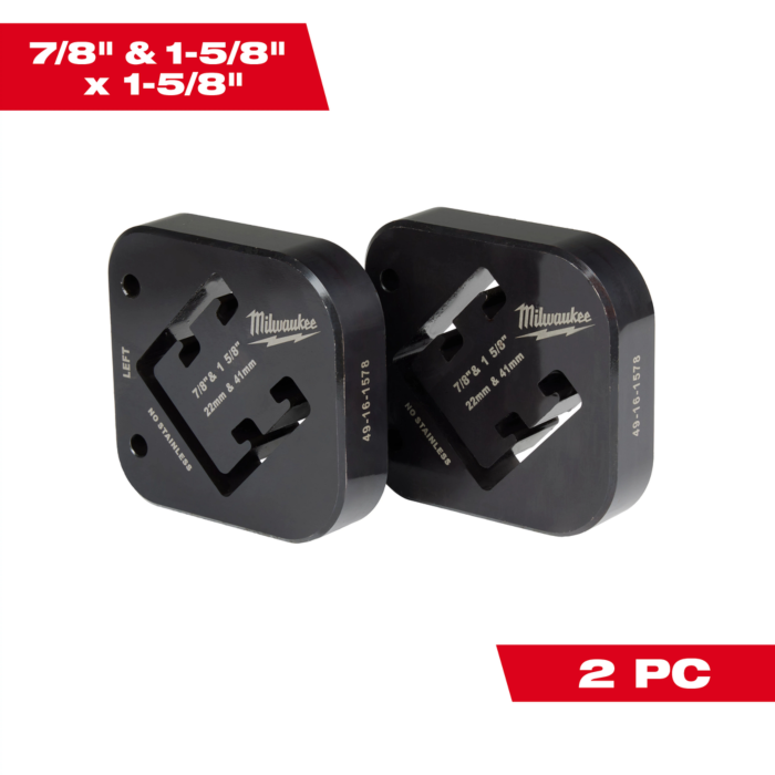 Milwaukee 7/8" & 1-5/8" x 1-5/8" Combination Strut Shearing Dies