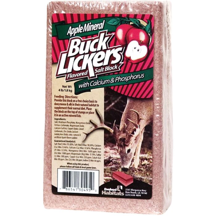 Evolved Habitats Buck Lickers Salt Block (Apple Flavor) 4 lb