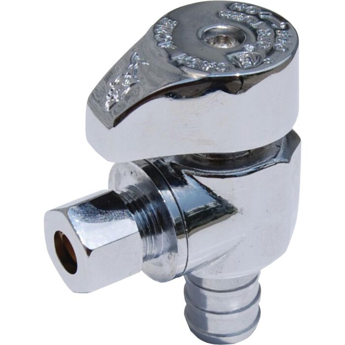 Boshart Industries NO LEAD 1/2"PEX x 3/8"COMP 1/4 TURN, ANGLE SUPPLY VALVE
