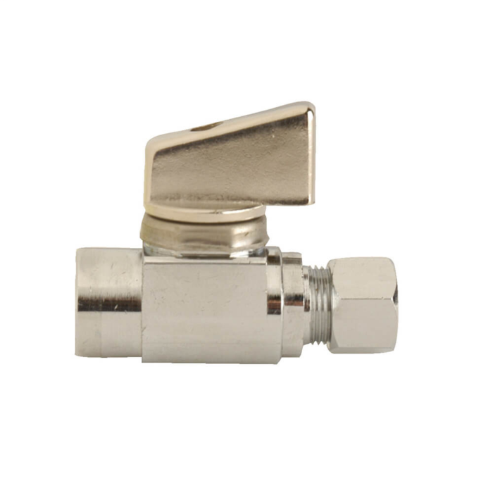 Danco 3/8 in. Comp. Outlet x 1/2 in. FIP Inlet Straight Stop