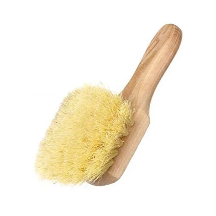 Magnolia Brush Short Handle Fender Brush 8 in with White Tampico Bristles