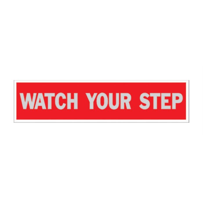 HY-KO 8 in 2 in White/Red Commercial & Business Sign
