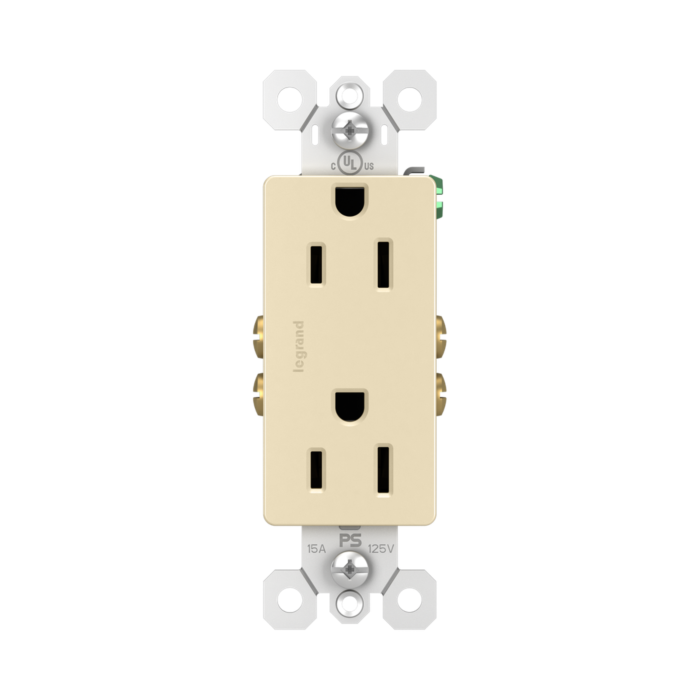 Pass & Seymour radiant® Outlet, Ivory