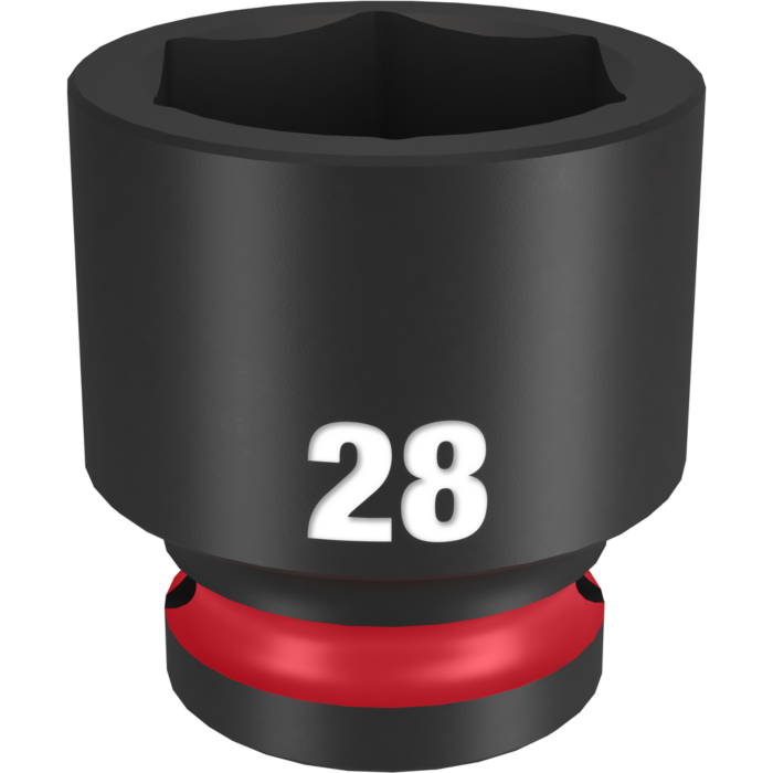 Milwaukee SHOCKWAVE™ Impact Duty 1/2" Drive 28MM Standard 6 Point Socket