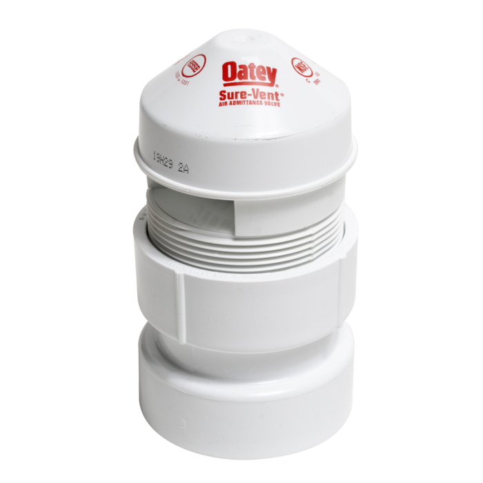 OATEY Oatey® Sure-Vent® 1.5 in. – 2 in. 160 Branch, 24 Stack DFU Air Admittance Valve with PVC Schedule 40 adapter