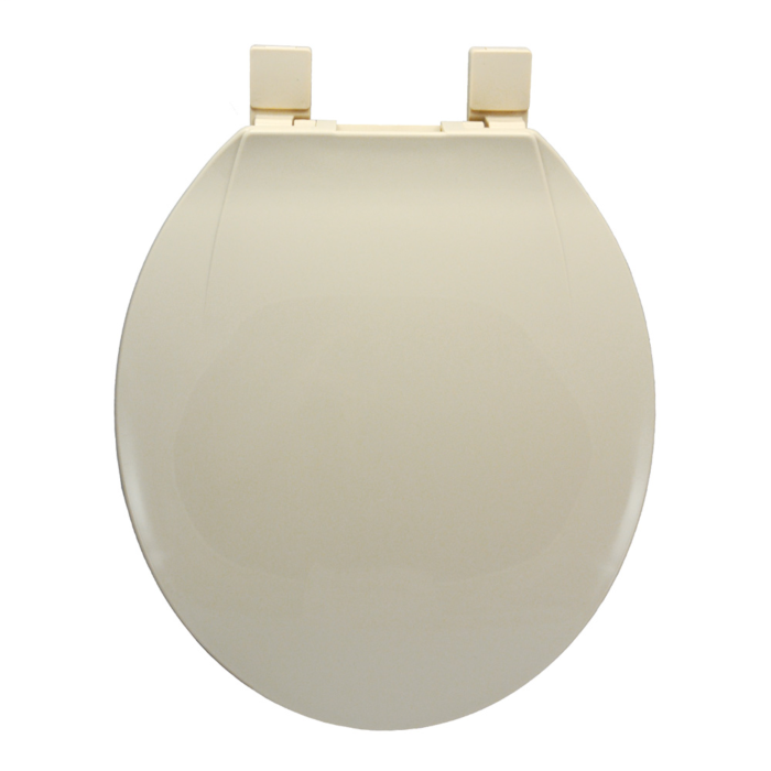 Jones Stephens Standard Plastic Seat, Bone, Round Closed Front with Cover
