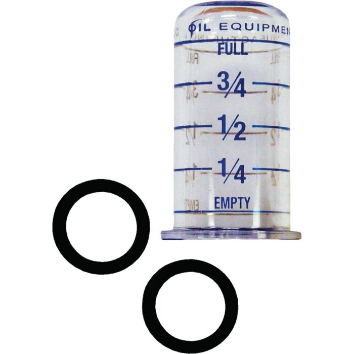 R.W. Beckett Plastic Vial w/ Gasket for King Gauges