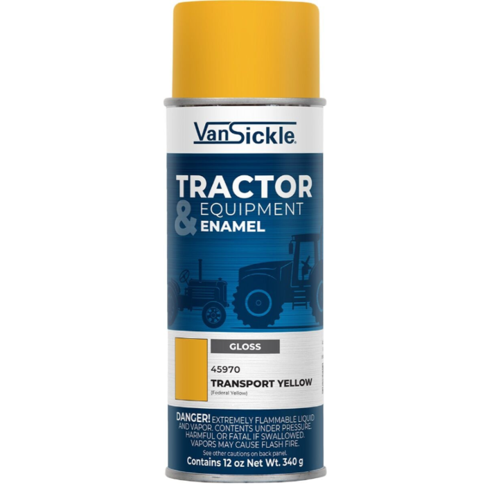 Van Sickle Tractor & Equipment Enamel Spray (Gloss - Transport Yellow) 12 oz