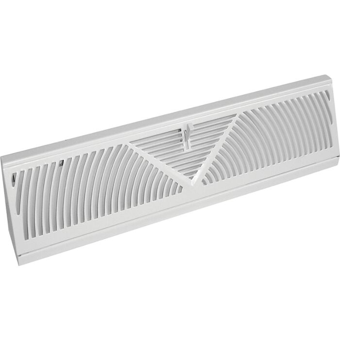 Imperial Steel Baseboard Diffuser (White) 2-3/4 in. x 24 in.
