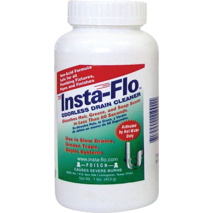 Insta-Flo Crystal Drain Cleaner - 1 lb
